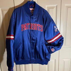 Patriots Mitchell & Ness Heavyweight Satin Jacket